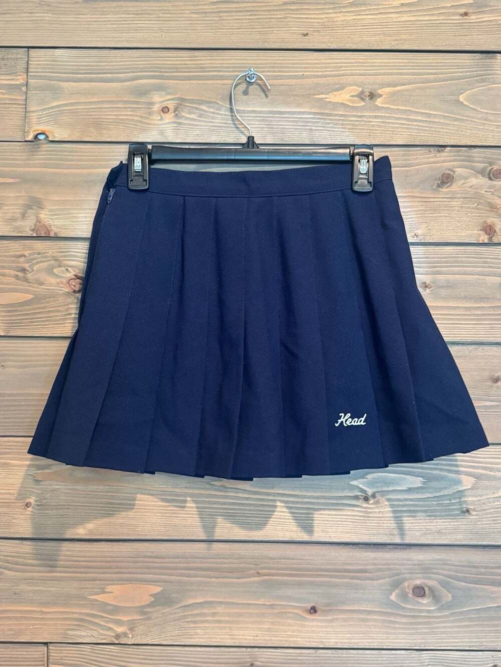 Vintage HEAD Sportswear Navy Blue Pleated Tennis Mini Skirt XS Made in USA